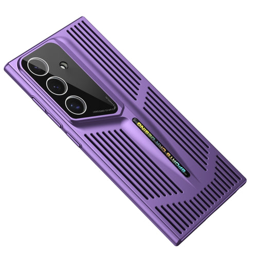 For Samsung Galaxy S24 5G Blade Cooling PC Full Coverage Phone Case(Dark Purple) - HoMEdemic™ 