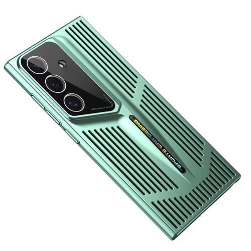 For Samsung Galaxy S24 5G Blade Cooling PC Full Coverage Phone Case(Cyan) - HoMEdemic™ 