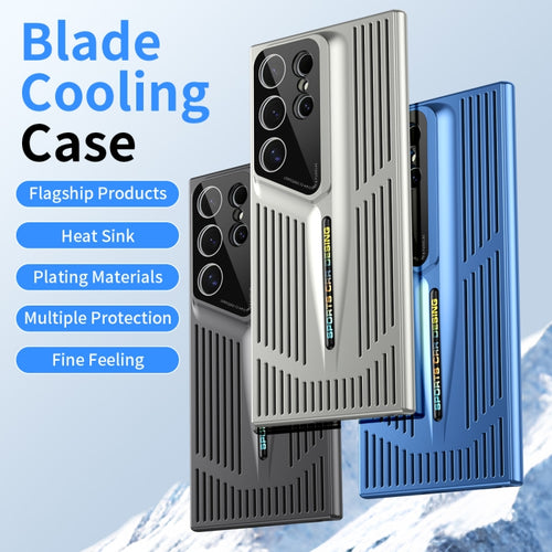 For Samsung Galaxy S24 5G Blade Cooling PC Full Coverage Phone Case(Cyan) - HoMEdemic™ 