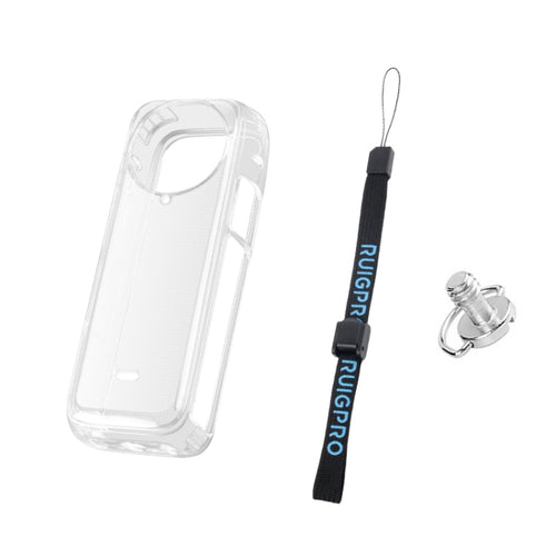 For Insta360 X4 Clear 1.5mm Soft TPU Protective Case With Hand Strap(Transperant) - HoMEdemic™ 