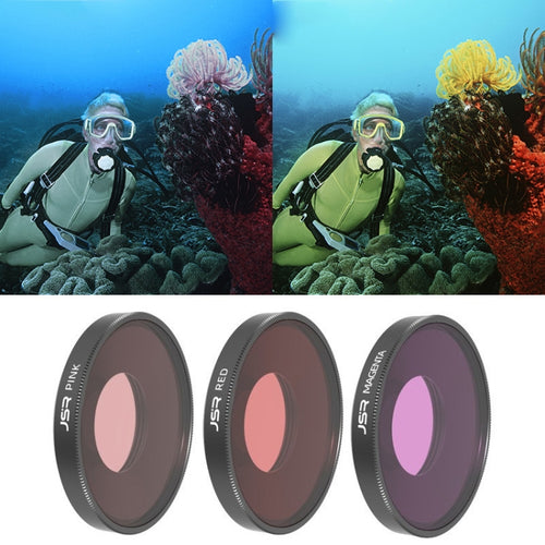 For DJI Osmo Action 4 JUNESTAR Threaded Camera Lens Filter, Filter:3 in Color Diving Filter - HoMEdemic™ 