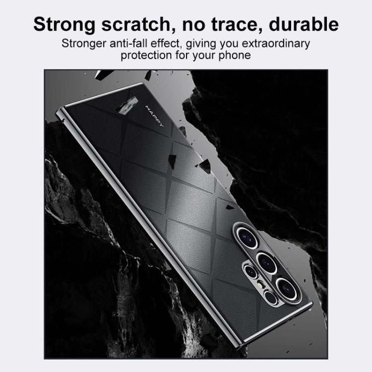 For Samsung Galaxy S24 Ultra 5G Plain Leather PC Phone Case(Green) - HoMEdemic™ 