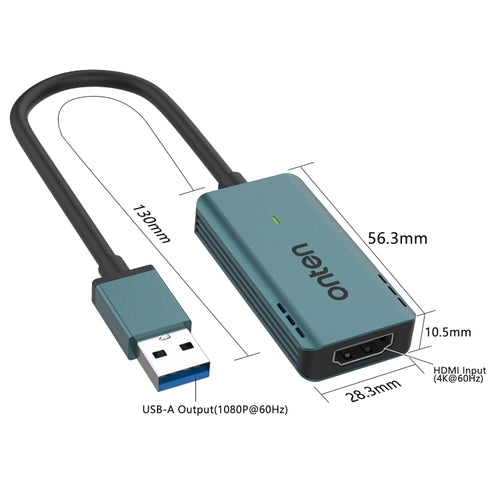 Onten US331 USB Video Capture Card, Length:1.3m(Green) - HoMEdemic™ 