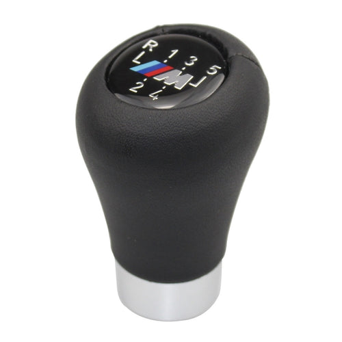 For BMW 3 Series E90 Round Car Gear Lever Leather Gear Shift Knob, Style:5 Speed - HoMEdemic™ 