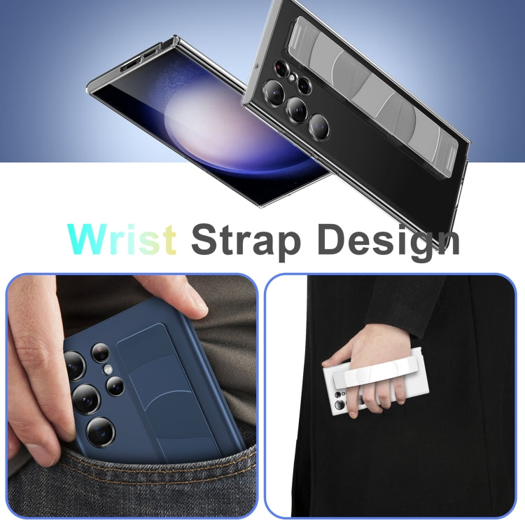For Samsung Galaxy S24 Ultra 5G Silicone Wristband Holder Phone Case(Clear) - HoMEdemic™ 