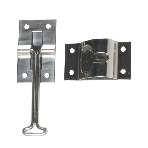 2pcs / Set Vans / RVs / Trucks 4 inch Stainless Steel Door Hook with Screws(Silver) - HoMEdemic™ 