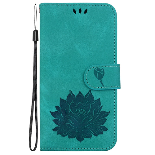 For Samsung Galaxy S24 5G Lotus Embossed Leather Phone Case(Green) - HoMEdemic™ 