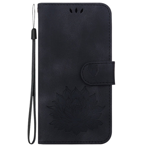 For Samsung Galaxy S24 5G Lotus Embossed Leather Phone Case(Black) - HoMEdemic™ 