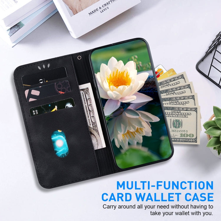 For Samsung Galaxy S24 Ultra 5G Lotus Embossed Leather Phone Case(Black) - HoMEdemic™ 