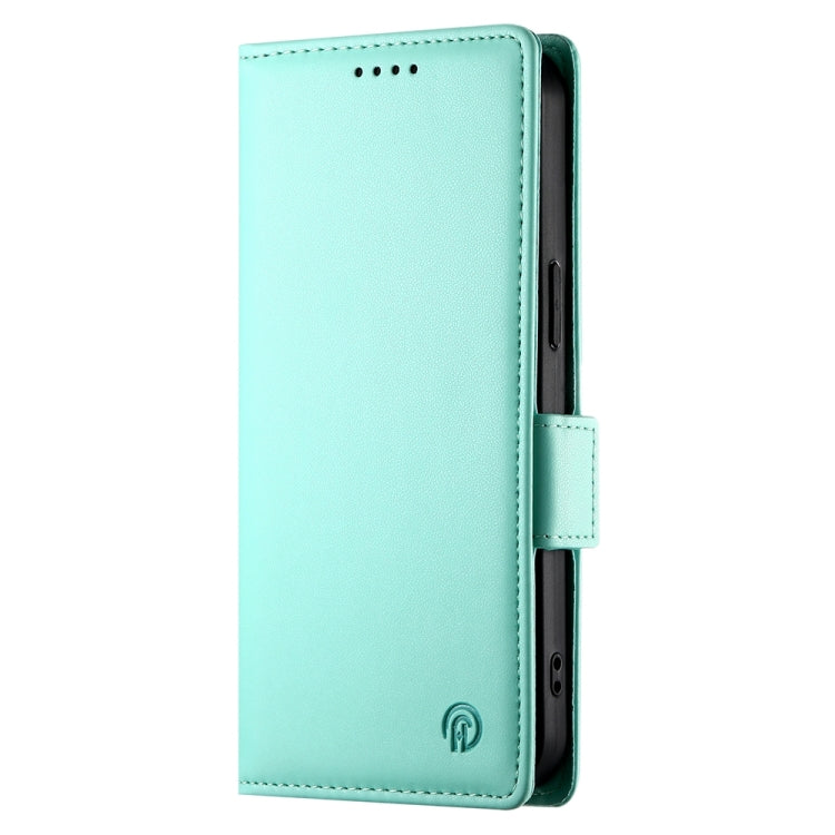 For Samsung Galaxy S24 Ultra 5G Side Buckle Magnetic Frosted Leather Phone Case(Mint Green) - HoMEdemic™ 