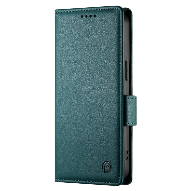 For Samsung Galaxy S24 Ultra 5G Side Buckle Magnetic Frosted Leather Phone Case(Dark Green) - HoMEdemic™ 