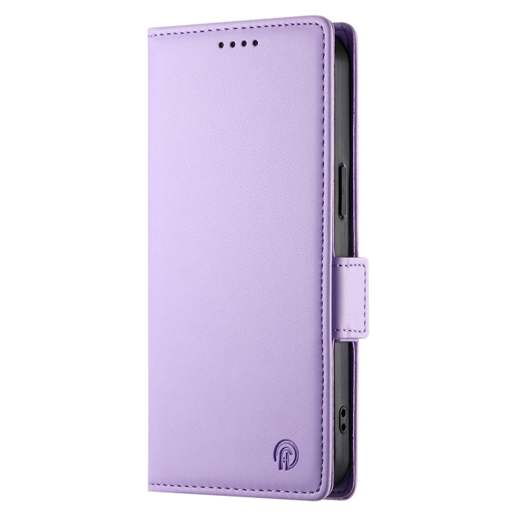 For Samsung Galaxy S24 Ultra 5G Side Buckle Magnetic Frosted Leather Phone Case(Purple) - HoMEdemic™ 