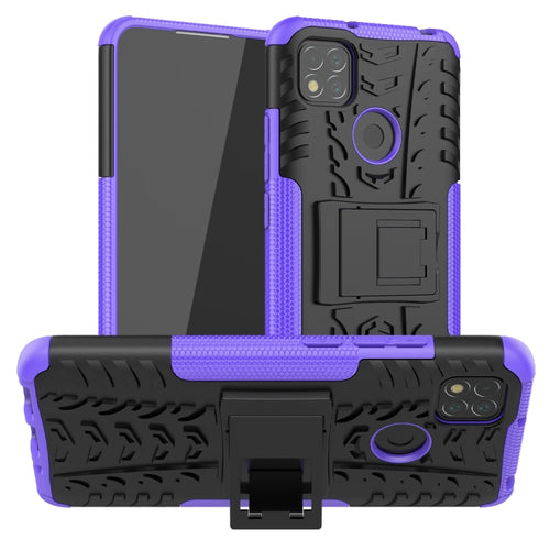 Tire Texture Shockproof TPU + PC Protective Case with Holder - HoMEdemic™ 