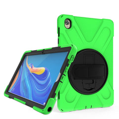 Shockproof Colorful Silicone + PC Protective Case with Holder & Hand Grip Strap, For Huawei MediaPad M6 10.8, For Huawei MediaPad M5 10.8, For Huawei MatePad 10.4, For iPad Mini 3 & 2 & 1 - HoMEdemic™ 