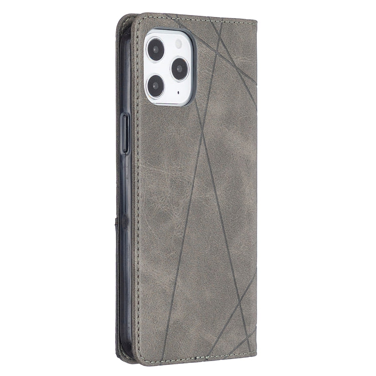 Rhombus Texture Horizontal Flip Magnetic Leather Case with Holder & Card Slots, For iPhone 12 Pro Max - HoMEdemic™ 