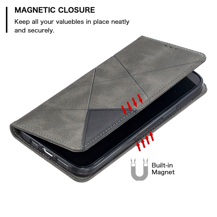 Rhombus Texture Horizontal Flip Magnetic Leather Case with Holder & Card Slots, For iPhone 12 Pro Max - HoMEdemic™ 