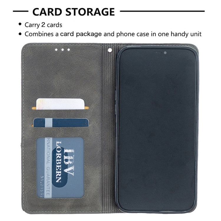 Rhombus Texture Horizontal Flip Magnetic Leather Case with Holder & Card Slots, For iPhone 12 Pro Max - HoMEdemic™ 