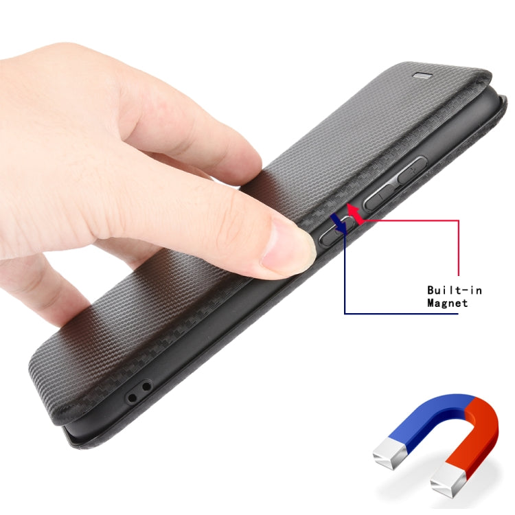 Carbon Fiber Texture Magnetic Horizontal Flip TPU + PC + PU Leather Case with Card Slot, For iPod Touch 5 / 6 / 7 - HoMEdemic™ 
