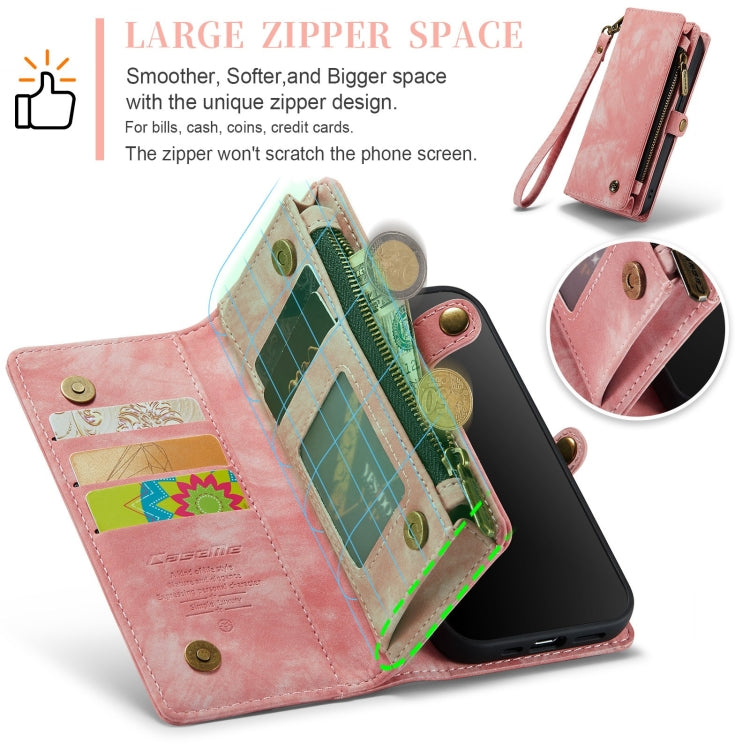 For iPhone 12 Pro Max CaseMe-008 Detachable Multifunctional Wallet Leather Phone Case (Pink) - HoMEdemic™ 