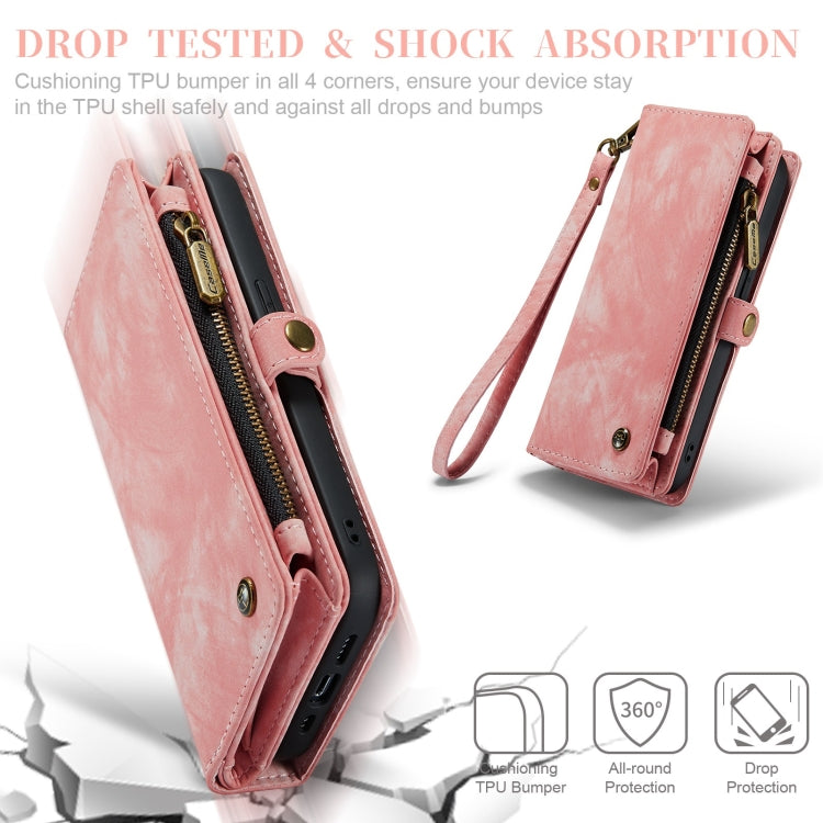 For iPhone 12 Pro Max CaseMe-008 Detachable Multifunctional Wallet Leather Phone Case (Pink) - HoMEdemic™ 