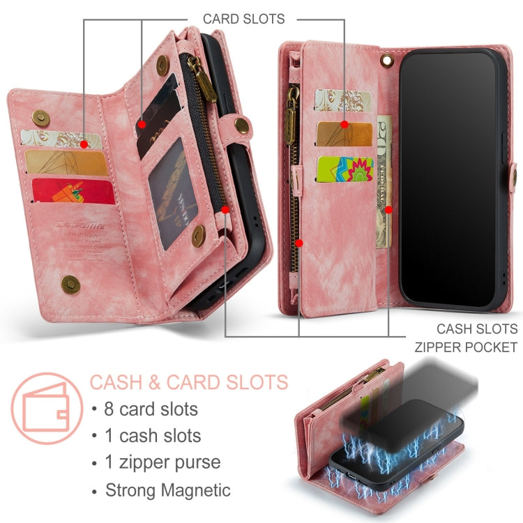 For iPhone 12 Pro Max CaseMe-008 Detachable Multifunctional Wallet Leather Phone Case (Pink) - HoMEdemic™ 