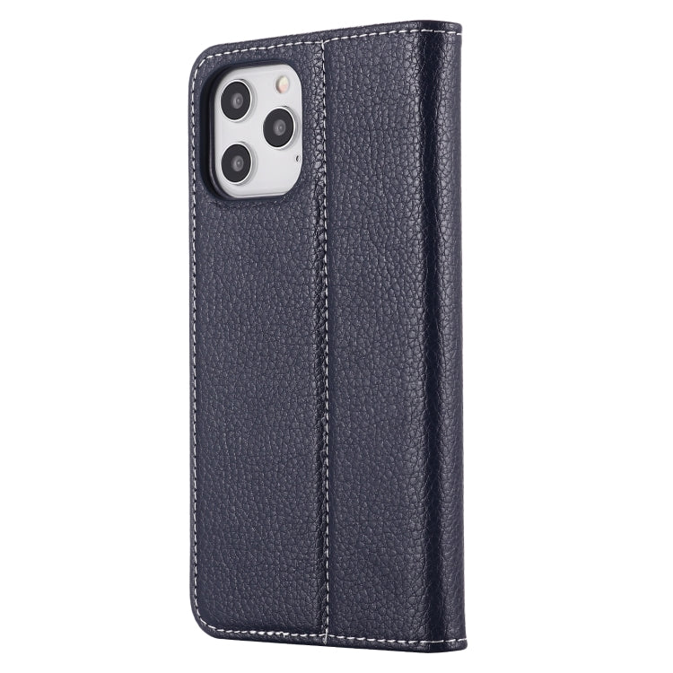 For iPhone 12 Pro Max GEBEI PU+TPU Horizontal Flip Protective Case with Holder & Card Slots(Blue) - HoMEdemic™ 