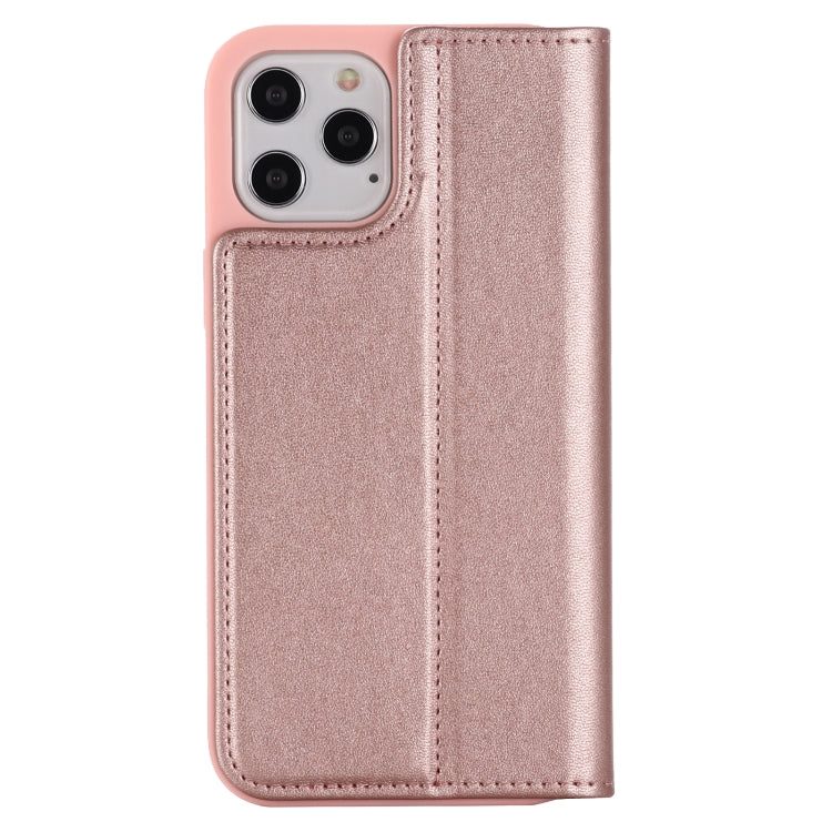 For iPhone 12 / 12 Pro GEBEI PU+TPU Horizontal Flip Protective Case with Holder & Card Slots(Rose Gold) - HoMEdemic™ 