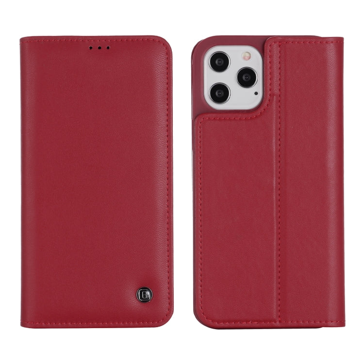 For iPhone 12 / 12 Pro GEBEI PU+TPU Horizontal Flip Protective Case with Holder & Card Slots(Red) - HoMEdemic™ 