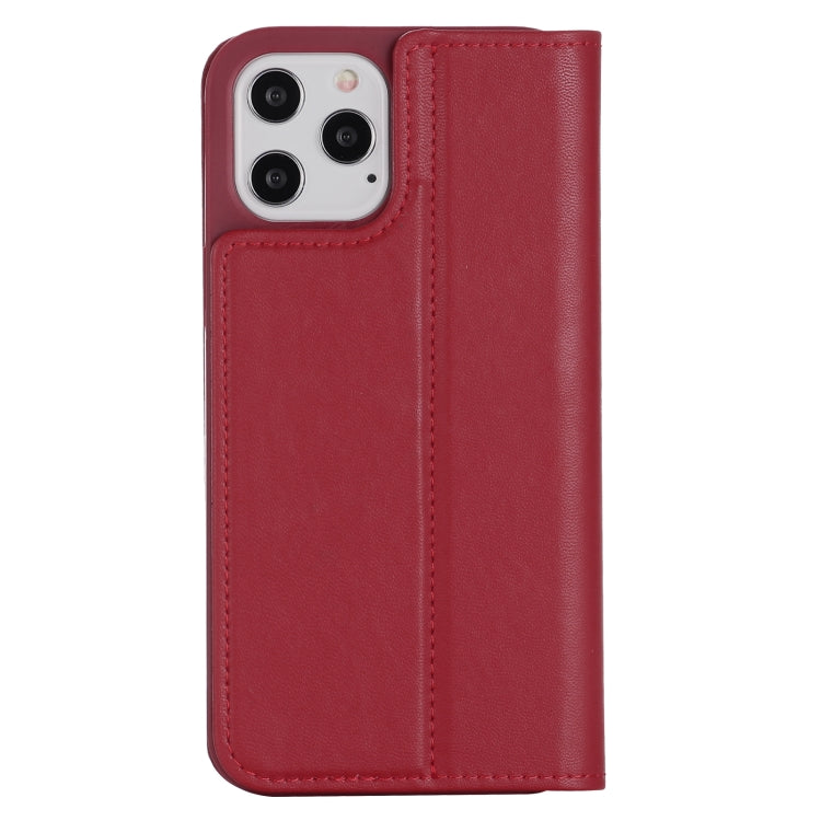For iPhone 12 / 12 Pro GEBEI PU+TPU Horizontal Flip Protective Case with Holder & Card Slots(Red) - HoMEdemic™ 