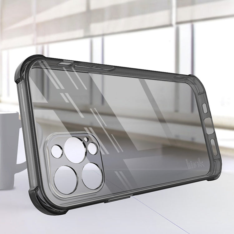 For iPhone 12 Pro IMAK All Coverage Shockproof Airbag TPU Case (Transparent Black) - HoMEdemic™ 