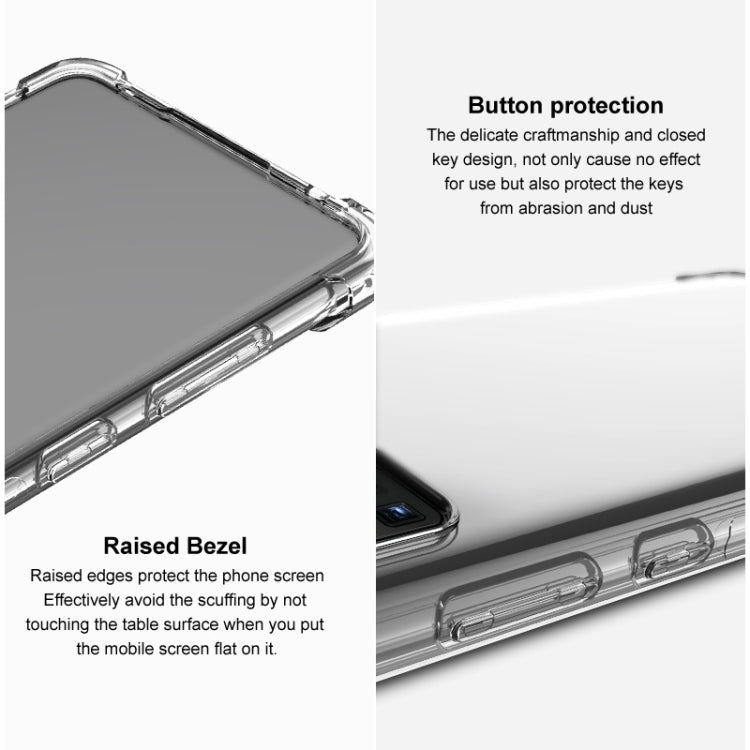 For iPhone 12 Pro IMAK All Coverage Shockproof Airbag TPU Case (Transparent Black) - HoMEdemic™ 