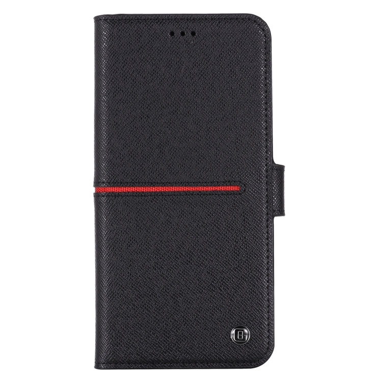 For iPhone 12 / 12 Pro GEBEI Top-grain Leather Horizontal Flip Protective Case with Holder & Card Slots & Wallet & Photo Frame(Black) - HoMEdemic™ 