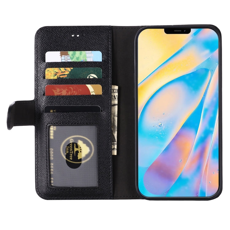 For iPhone 12 / 12 Pro GEBEI Top-grain Leather Horizontal Flip Protective Case with Holder & Card Slots & Wallet & Photo Frame(Black) - HoMEdemic™ 