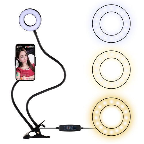 3.5 inch Adjustable Live Broadcast Aluminum Alloy Clip LED Fill Light with Phone Clamp - HoMEdemic™ 