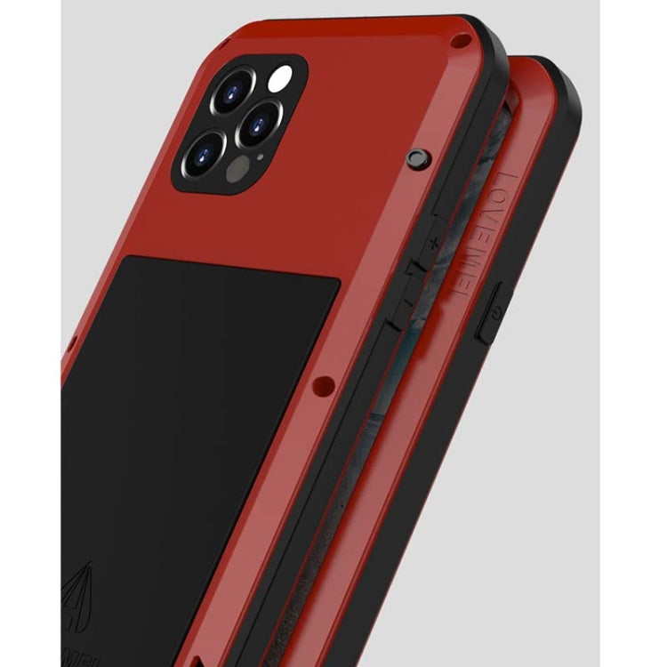 For iPhone 12 Pro LOVE MEI Metal Shockproof Life Waterproof Dustproof Protective Case(Black) - HoMEdemic™ 