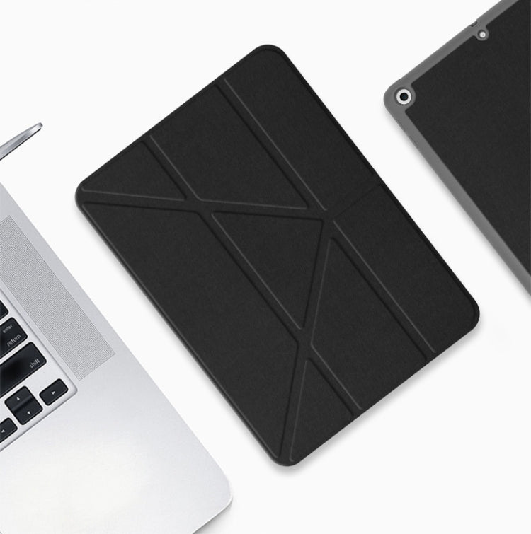 Mutural Multi-fold Smart Leather Tablet Case For iPad Air 2022 / 2020 10.9(Black) - HoMEdemic™ 