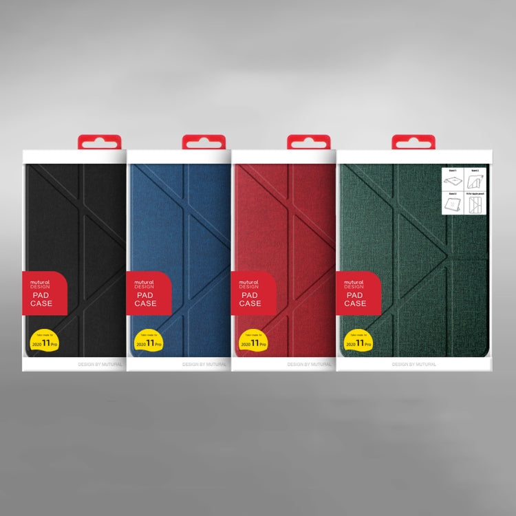 Mutural Multi-fold Smart Leather Tablet Case For iPad Air 2022 / 2020 10.9(Red) - HoMEdemic™ 