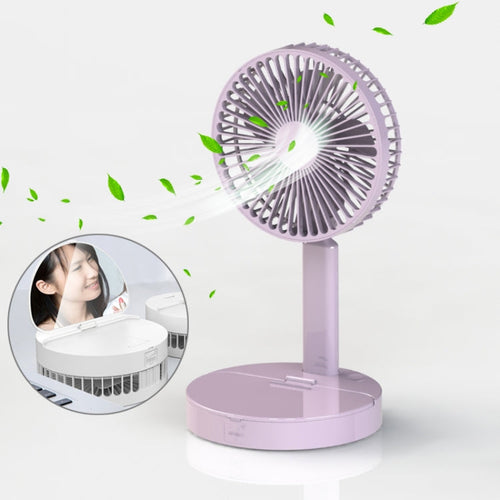 Rechargeable Fan - A3 Desktop Mirror & Phone Holder - HoMEdemic™ 