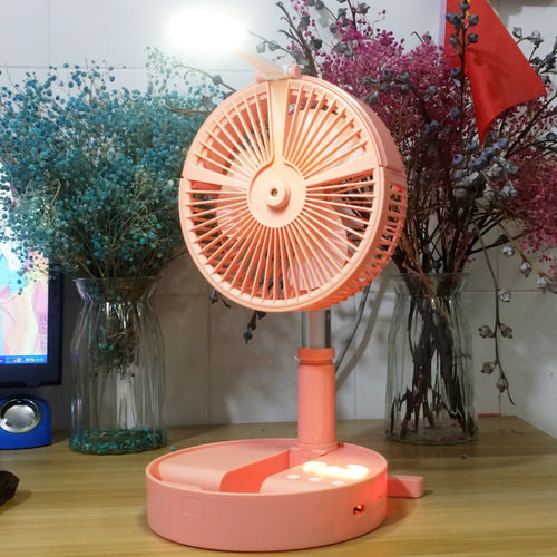 Humidifying and Moisturizing Spray Fan USB Charging Desktop Portable Folding Fan - HoMEdemic™ 