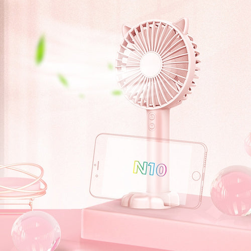 N10 Multi-function Handheld Desktop Holder Electric Fan, with 3 Speed Control - HoMEdemic™ 