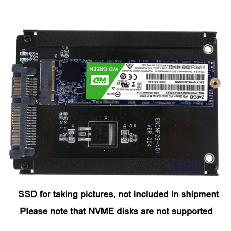 ENCNF2S-N01 NGFF To SATA3 Transfer Card M.2 KEY B-M SSD To 6Gbps Interface Conversion Adapter Without Baffle - HoMEdemic™ 