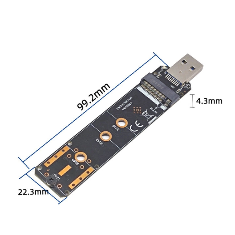 ENCNVME-R33  USB 3.2 Gen 2 10Gbps To NVMe M.2 SSD Adapter RTL9210 Chips For M Key M2 NVMe - HoMEdemic™ 