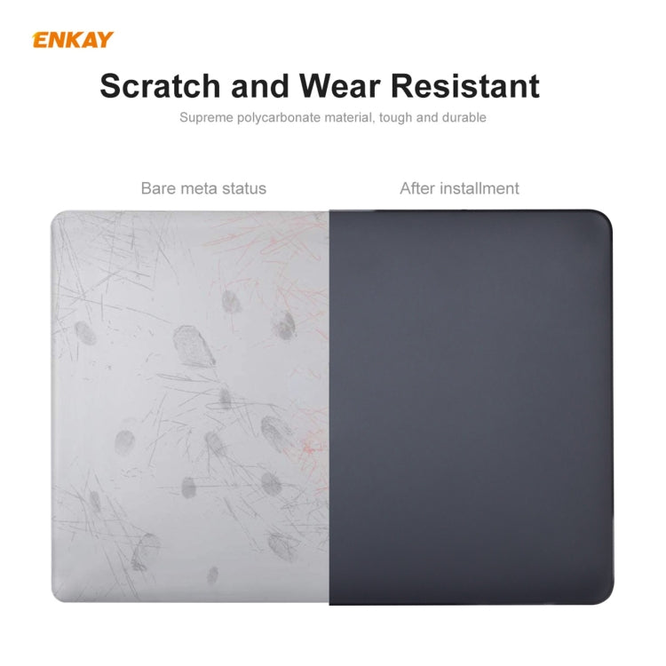 ENKAY 3 in 1 Matte Laptop Protective Case + US Version TPU Keyboard Film + Anti-dust Plugs Set for MacBook Pro 13.3 inch A1708 (without Touch Bar)(Black) - HoMEdemic™ 