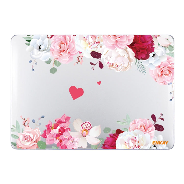 ENKAY Flower Series Pattern Laotop Protective Crystal Case For MacBook Pro 13.3 inch A1706 / A1708 / A1989 / A2159(Peony) - HoMEdemic™ 