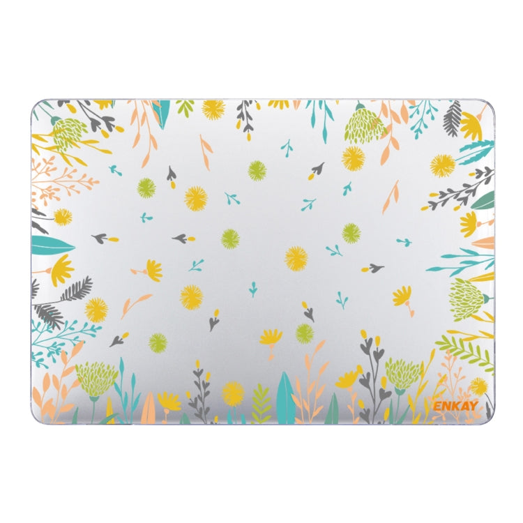 ENKAY Flower Series Pattern Laotop Protective Crystal Case For MacBook Pro 14.2 inch A2442/14 inch A3434 2025 (M5) (2021)(Dandelion) - HoMEdemic™ 