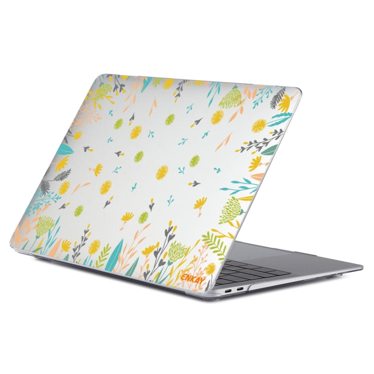 ENKAY Flower Series Pattern Laotop Protective Crystal Case For MacBook Pro 14.2 inch A2442/14 inch A3434 2025 (M5) (2021)(Dandelion) - HoMEdemic™ 