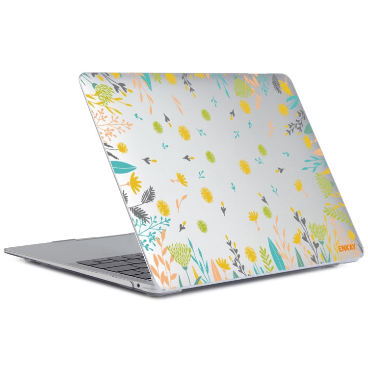 ENKAY Flower Series Pattern Laotop Protective Crystal Case For MacBook Pro 14.2 inch A2442/14 inch A3434 2025 (M5) (2021)(Dandelion) - HoMEdemic™ 