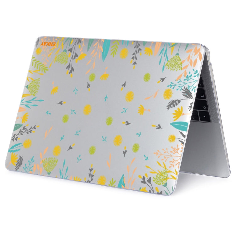 ENKAY Flower Series Pattern Laotop Protective Crystal Case For MacBook Pro 14.2 inch A2442/14 inch A3434 2025 (M5) (2021)(Dandelion) - HoMEdemic™ 