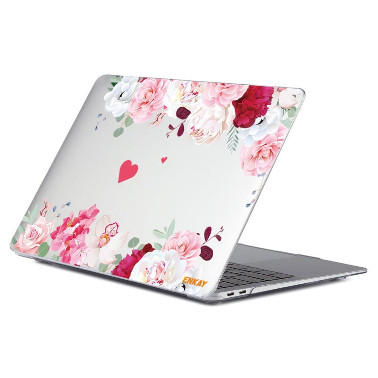 ENKAY Flower Series Pattern Laotop Protective Crystal Case For MacBook Pro 14.2 inch A2442 (2021)/14 inch A3434 2025 (M5)(Peony) - HoMEdemic™ 