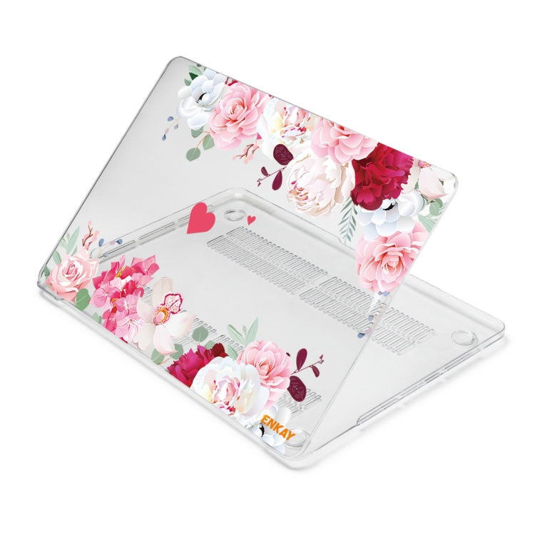 ENKAY Flower Series Pattern Laotop Protective Crystal Case For MacBook Pro 14.2 inch A2442 (2021)/14 inch A3434 2025 (M5)(Peony) - HoMEdemic™ 
